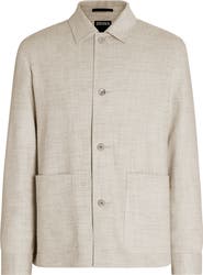 ZEGNA Silk & Linen Blend Chore Jacket