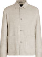 ZEGNA Silk & Linen Blend Chore Jacket