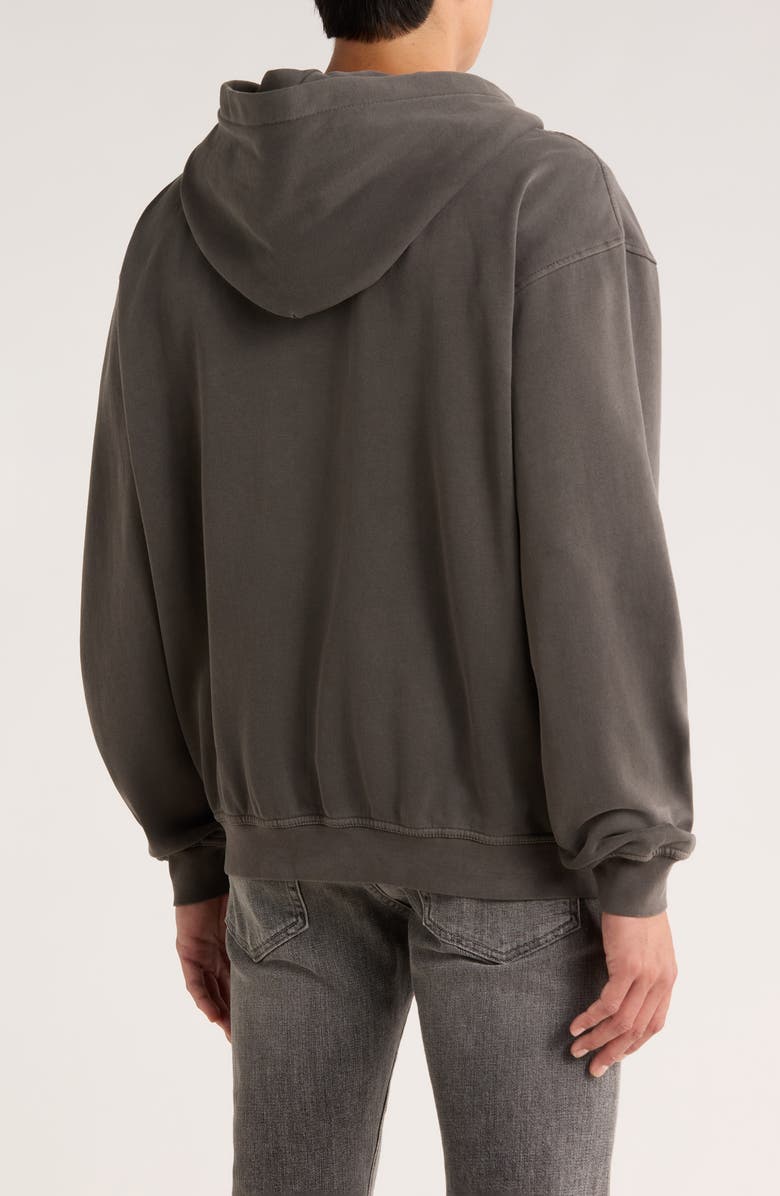 PacSun Solid Zip Hoodie, Alternate, color, Black