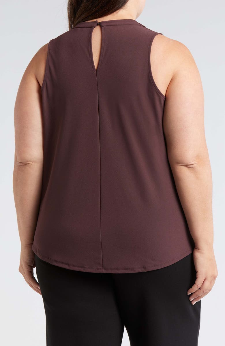 Universal Standard Cowl Neck Crepe Tank, Alternate, color, Brulee