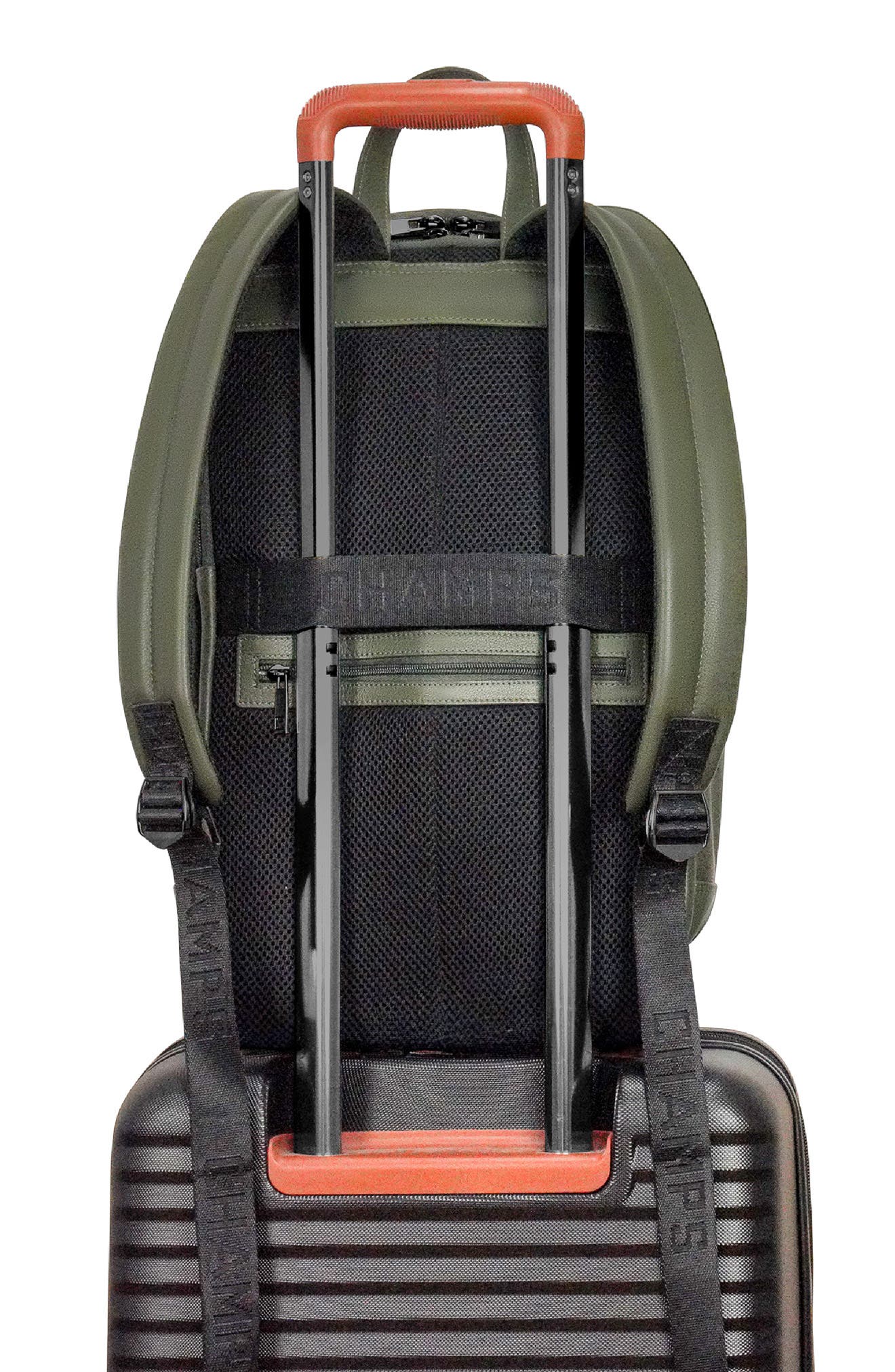 CHAMPS Onyx Leather Backpack, Alternate, color, Khaki