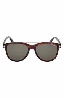 TOM FORD Damian 54mm Pilot Sunglasses