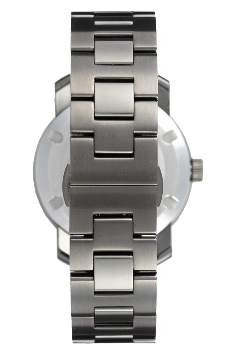 'Bold' Crystal Marker Bracelet Watch, 36mm, Alternate, color, GRAPHITE