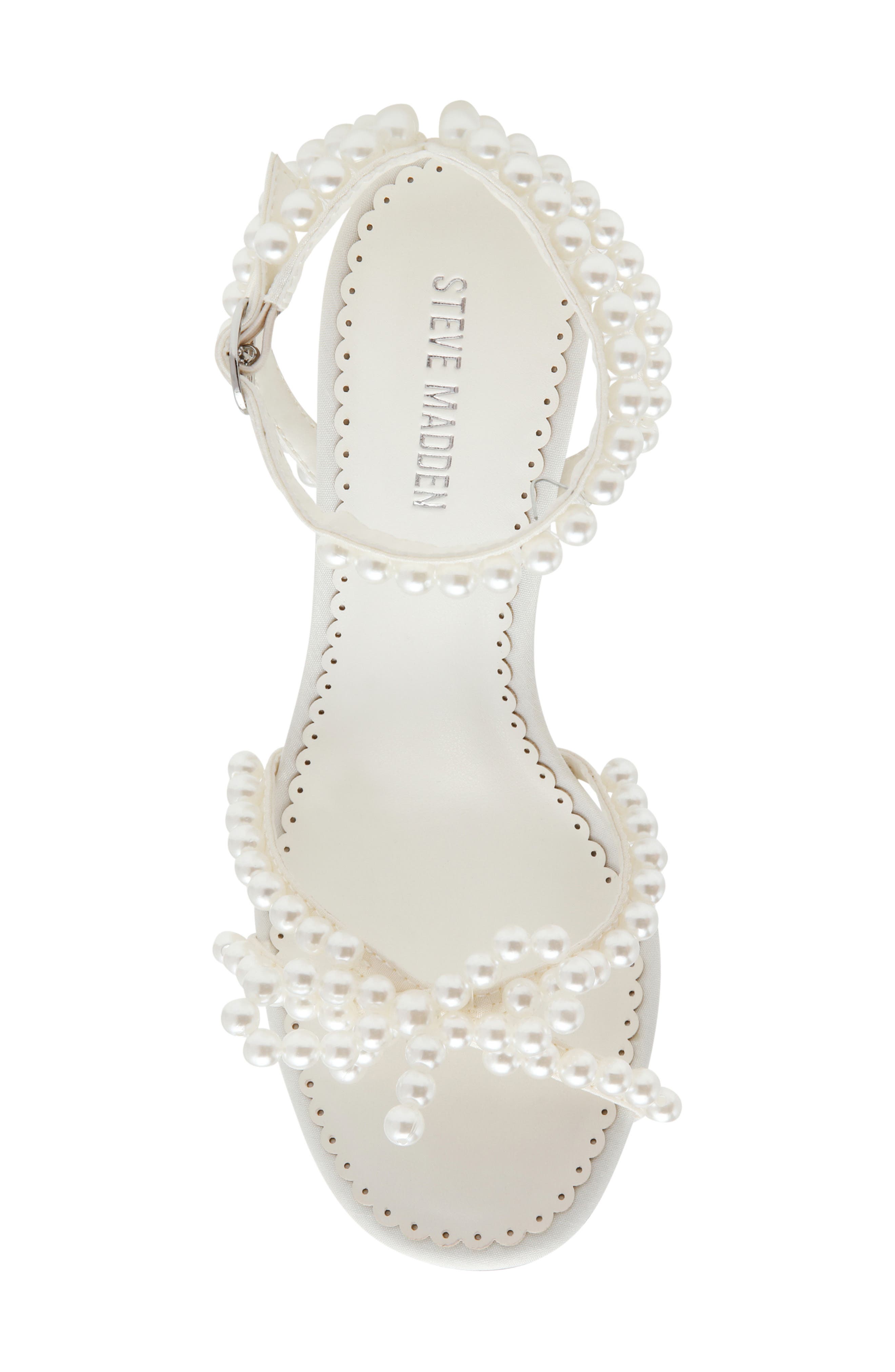 Steve Madden Hara Ankle Strap Sandal, Alternate, color, Ivory Pearl