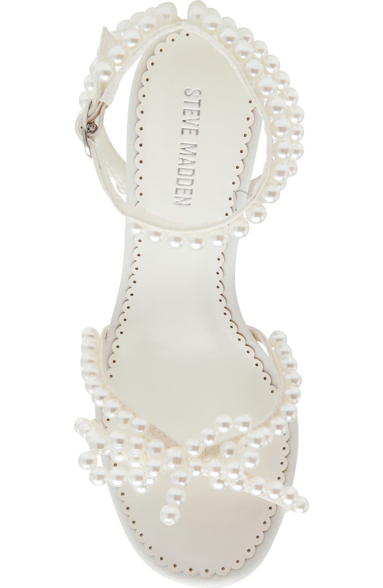 Steve Madden Hara Ankle Strap Sandal, Alternate, color, Ivory Pearl