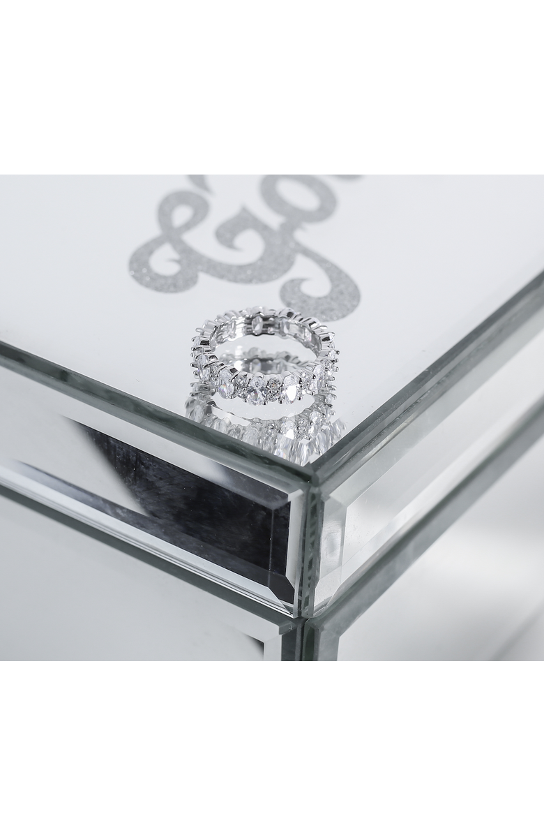 Rachelment Noir Ring, Alternate, color, Silver