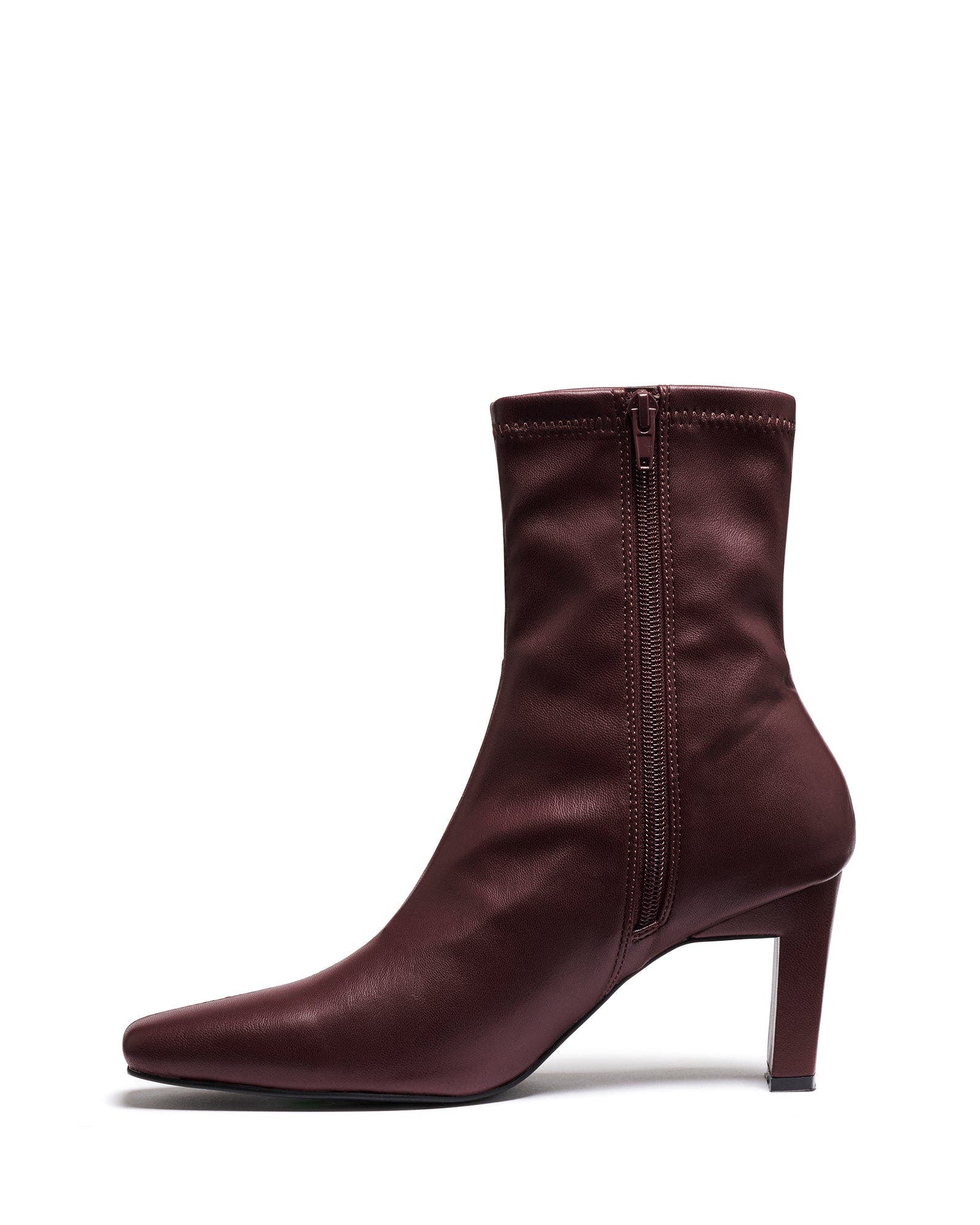 Bette Socks Boot, Alternate, color, BORDEAUX SMOOTH
