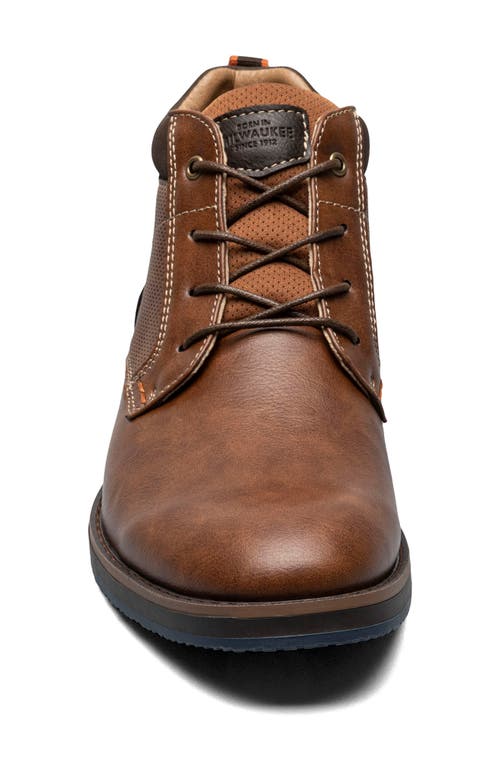 Nunn Bush Circuit Plain Toe Chukka Boot In Cognac