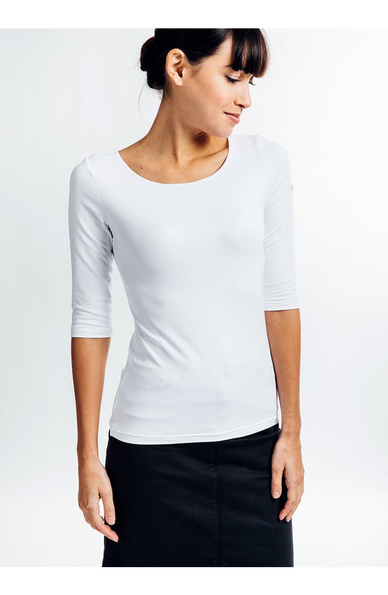 Saint James GARDE-COTE III - Solid UV Fabric White Top, Alternate, color, White