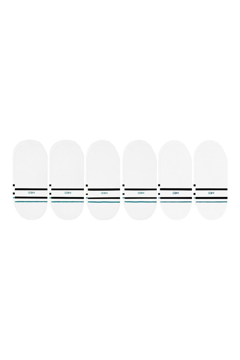 Core 6-Pack Cotton Blend No Show Socks, Alternate, color, WHITE
