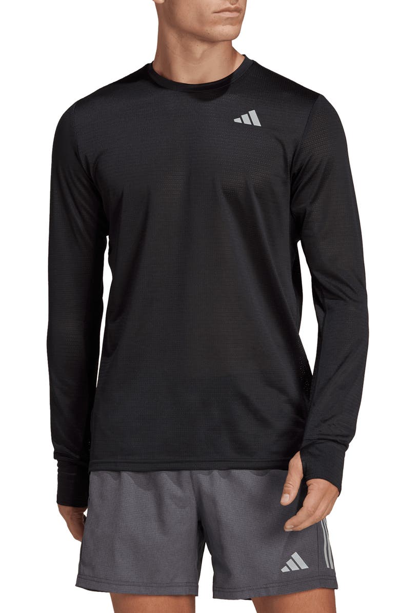 adidas AEROREADY Long Sleeve T-Shirt, Main, color, 