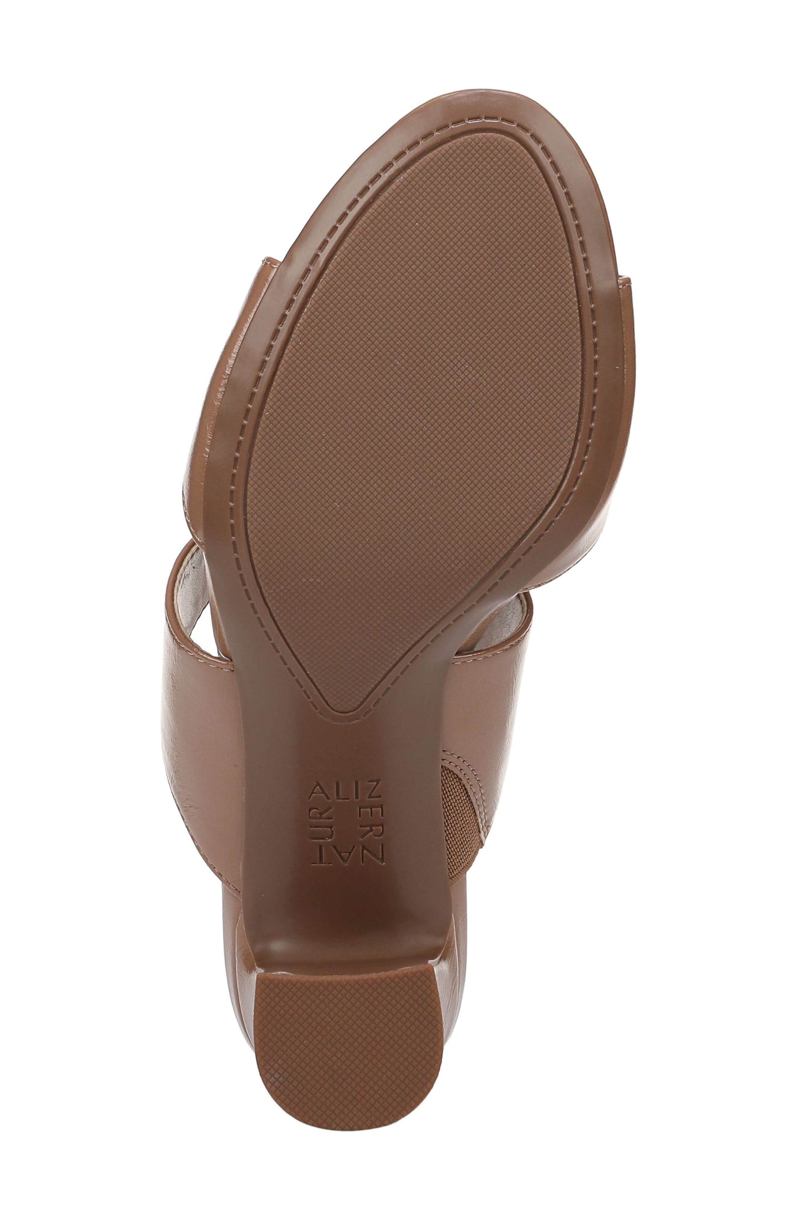 Nessa Slide Sandal, Alternate, color, CAFE BROWN FAUX LEATHER