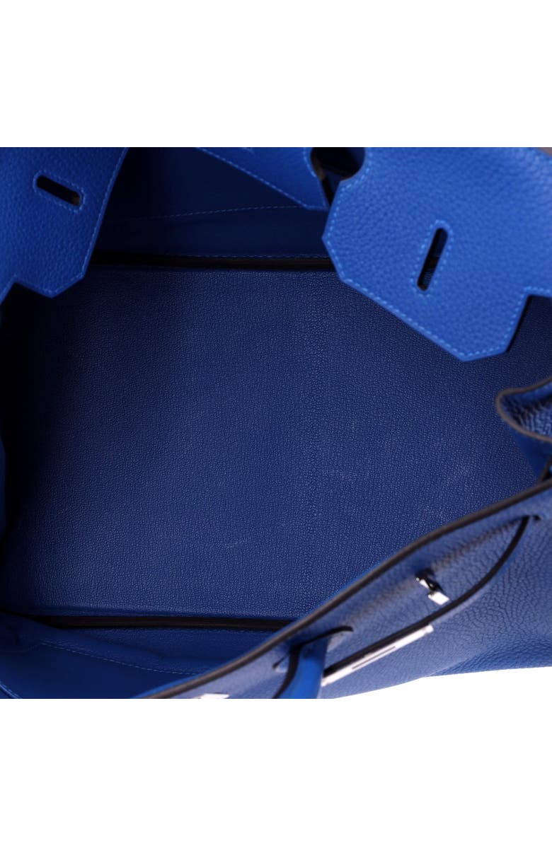 Pre-Owned Hermes Birkin Handbag Blue Clemence with Palladium Hardware 35, Alternate, color, Mykonos