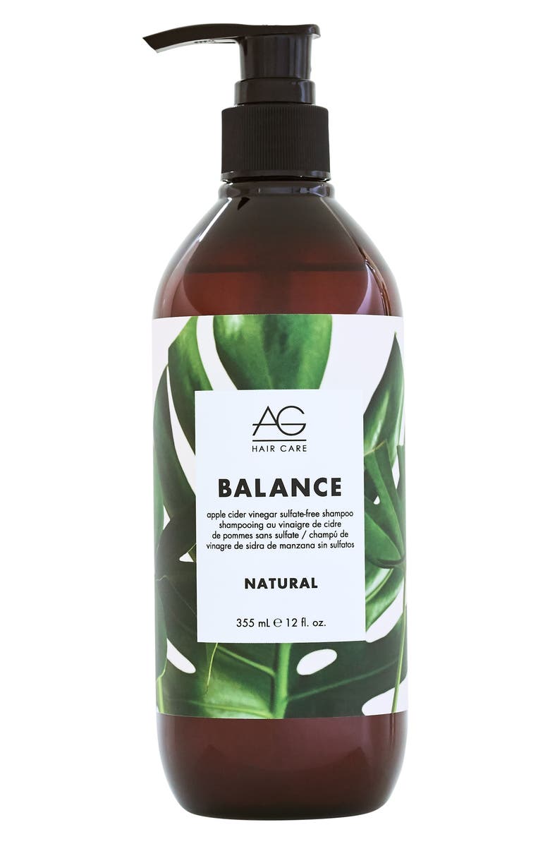 AG Body AG Hair Balance Apple Cider Vinegar Sulfate Free Shampoo, Main, color, 