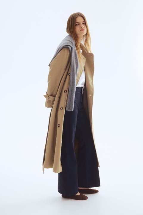 Flared Canvas Trousers