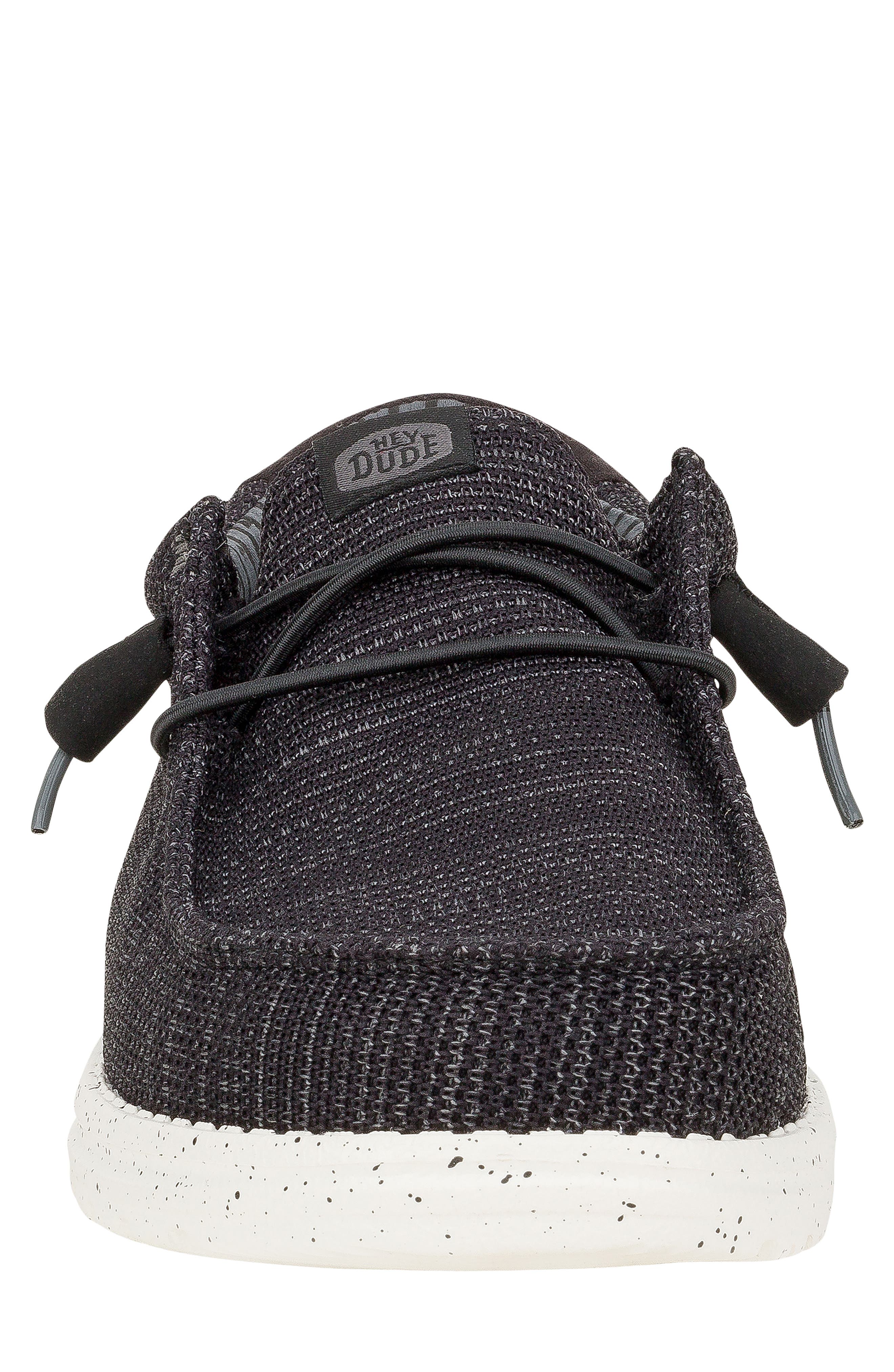 Wally Stretch Sox Slip-On, Alternate, color, BLACK/ WHITE