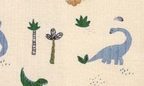 Joy Just Organic You Dino Footie In Beige Multi