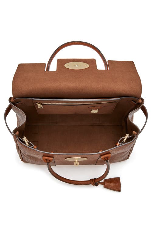 Mulberry Bayswater Grained Leather Satchel In Brown