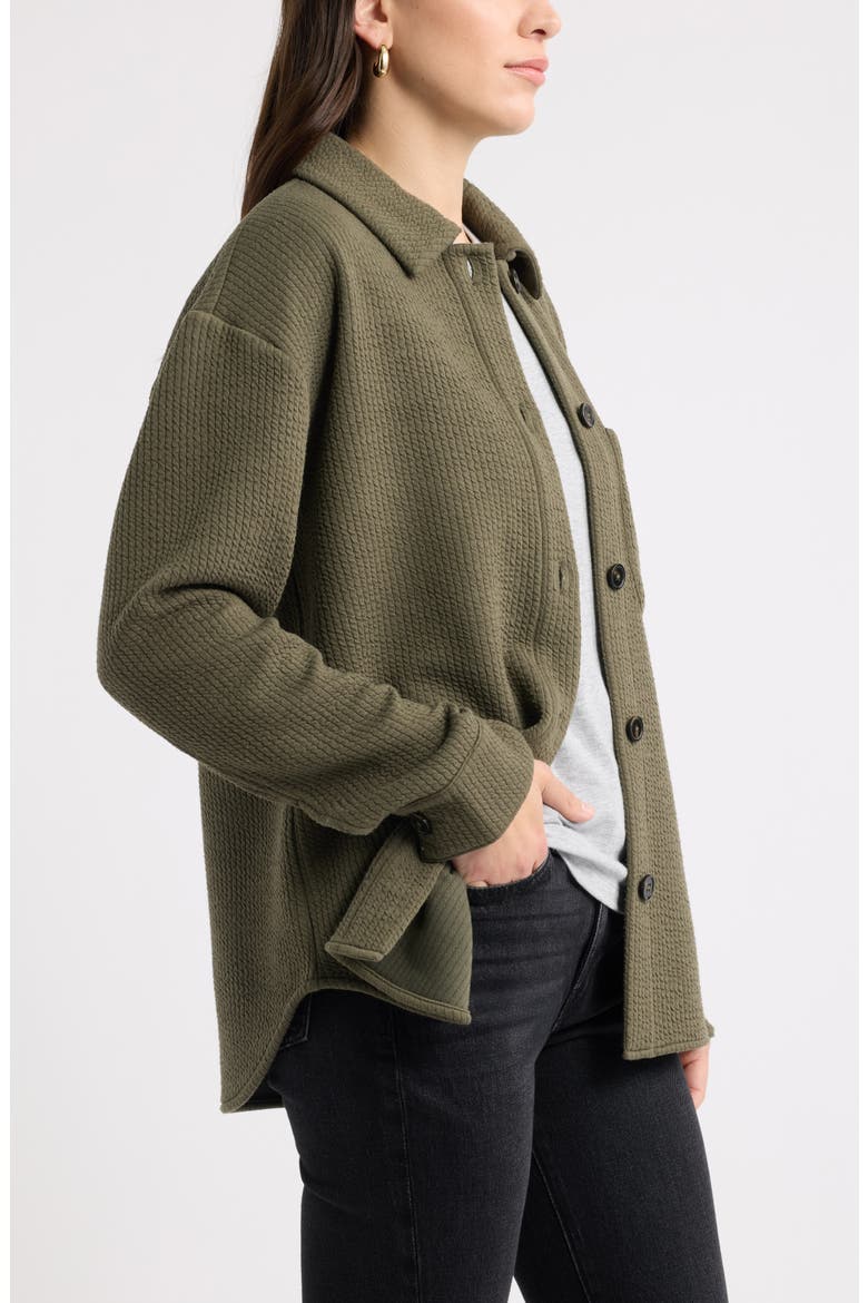 Knit Shirt Jacket, Alternate, color, OLIVE SARMA