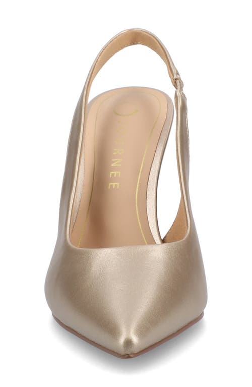 Journee Collection Elenny Slingback Stiletto Pump In Champagne