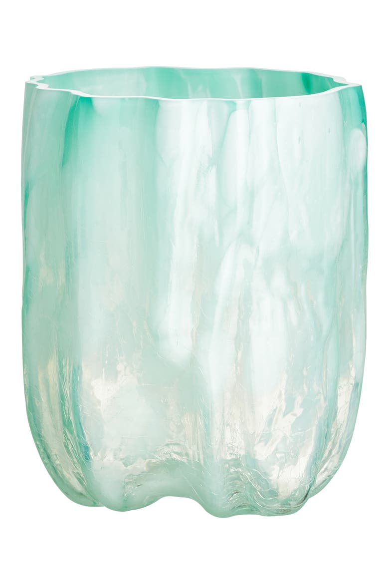 Crackle Tall Vase, Main, color, JADE GREEN