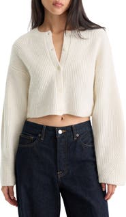 Good American The Chunky Knit Cardigan