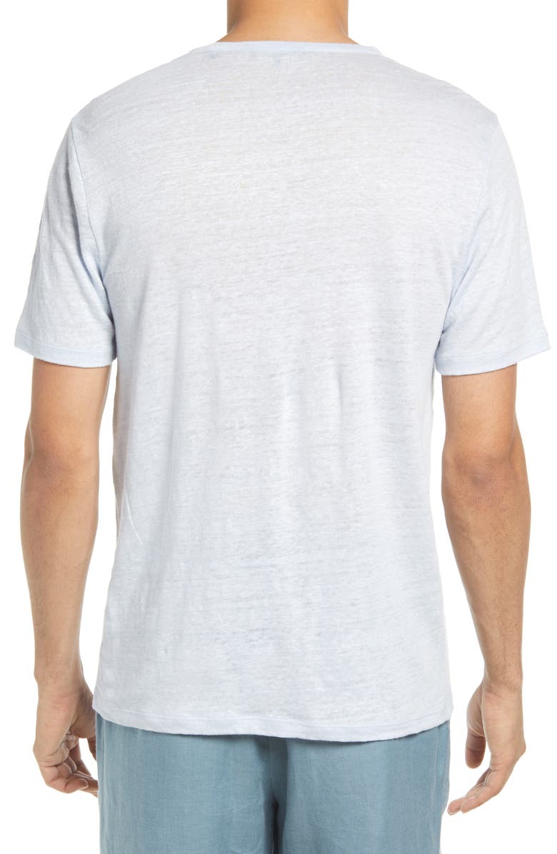 Vince Crewneck Linen T-Shirt, Alternate, color,