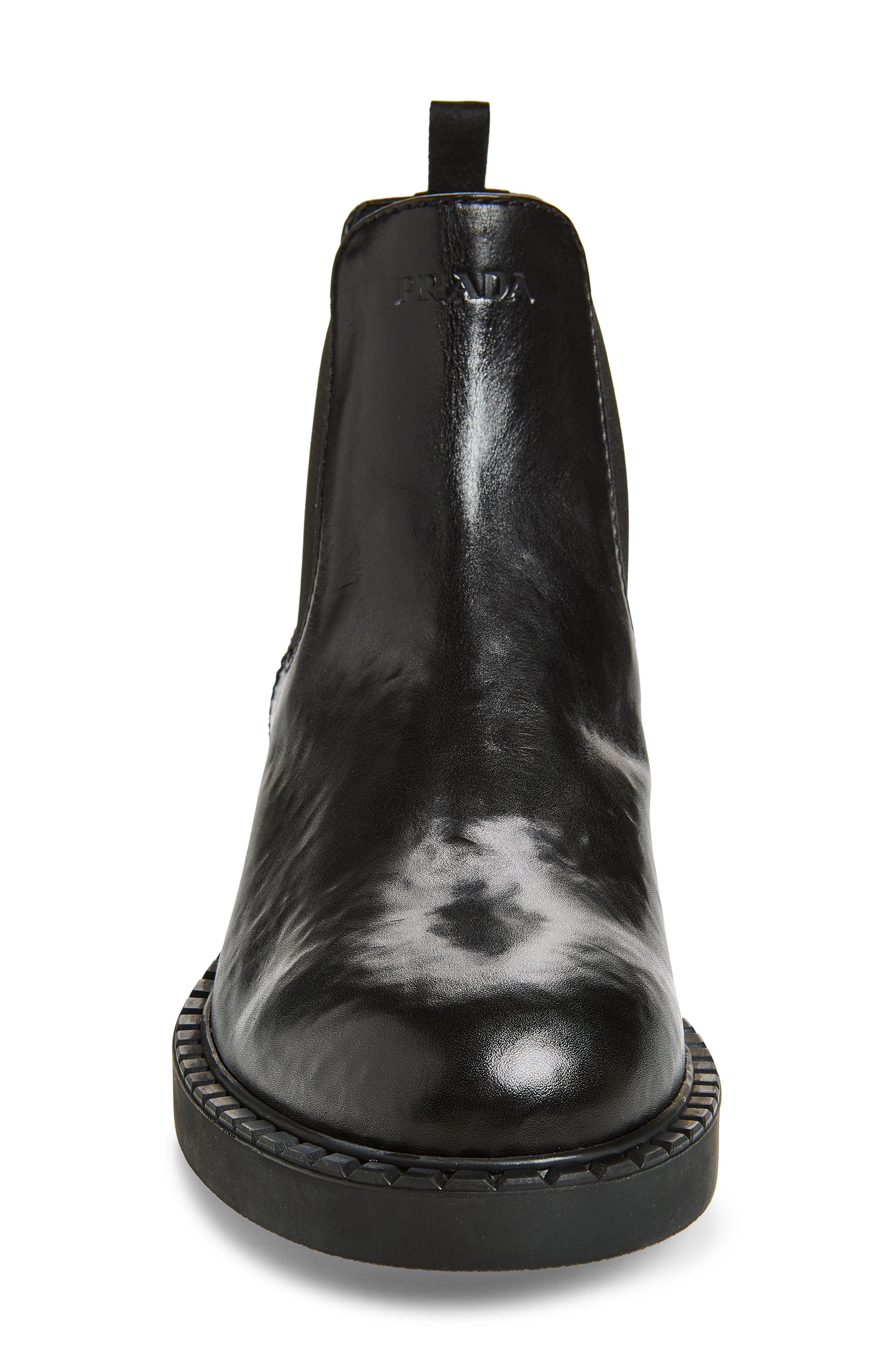 Chocolate Leather Chelsea Boot, Alternate, color, NERO