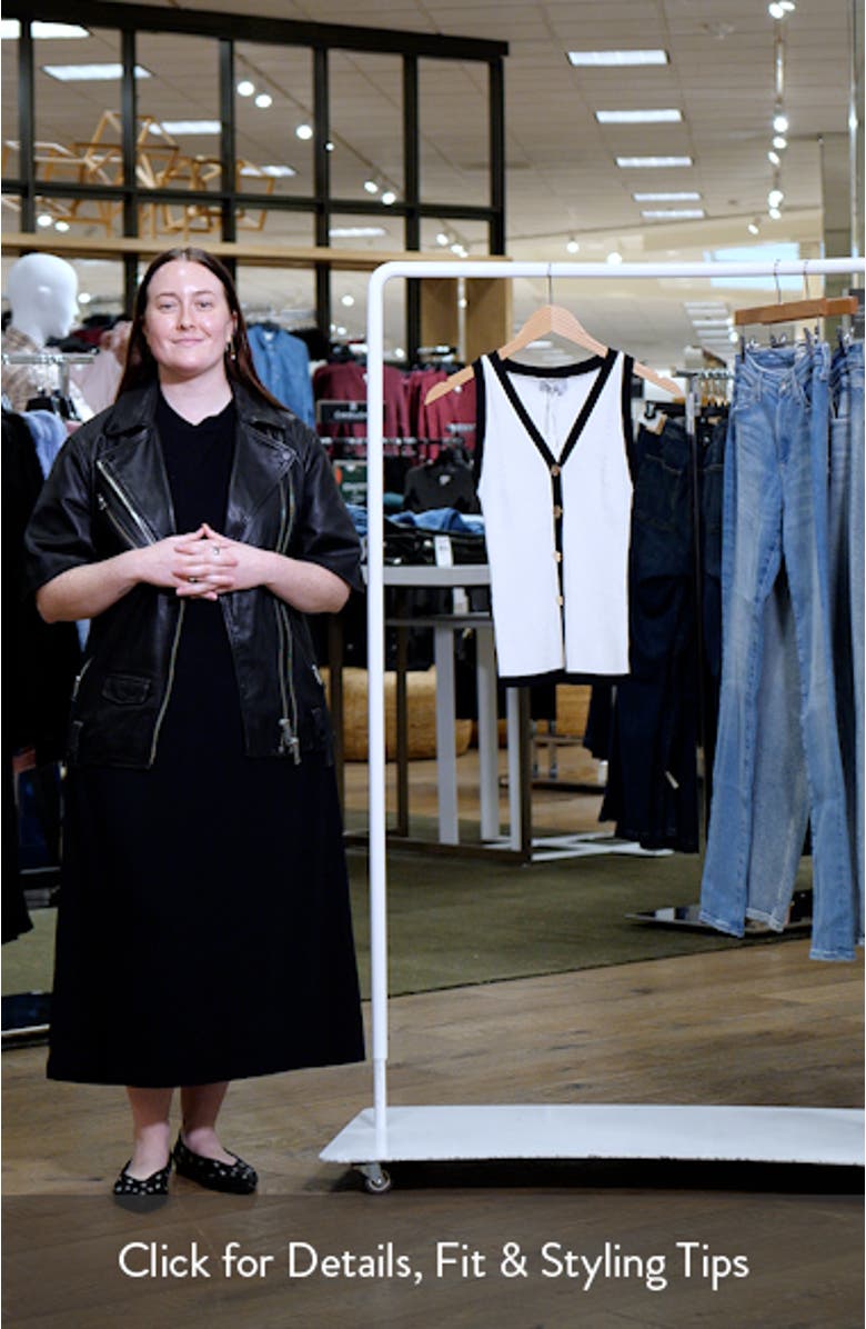 Virginia Contrast Trim Sweater Vest, sales video thumbnail