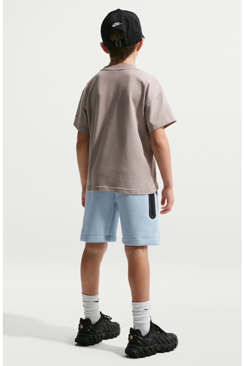 Kids' Fleece Shorts, Alternate, color, HYDROGEN BLUE/ BLACK