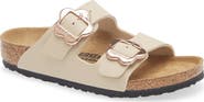 Birkenstock Kids' Arizona Flower Buckle Slide Sandal