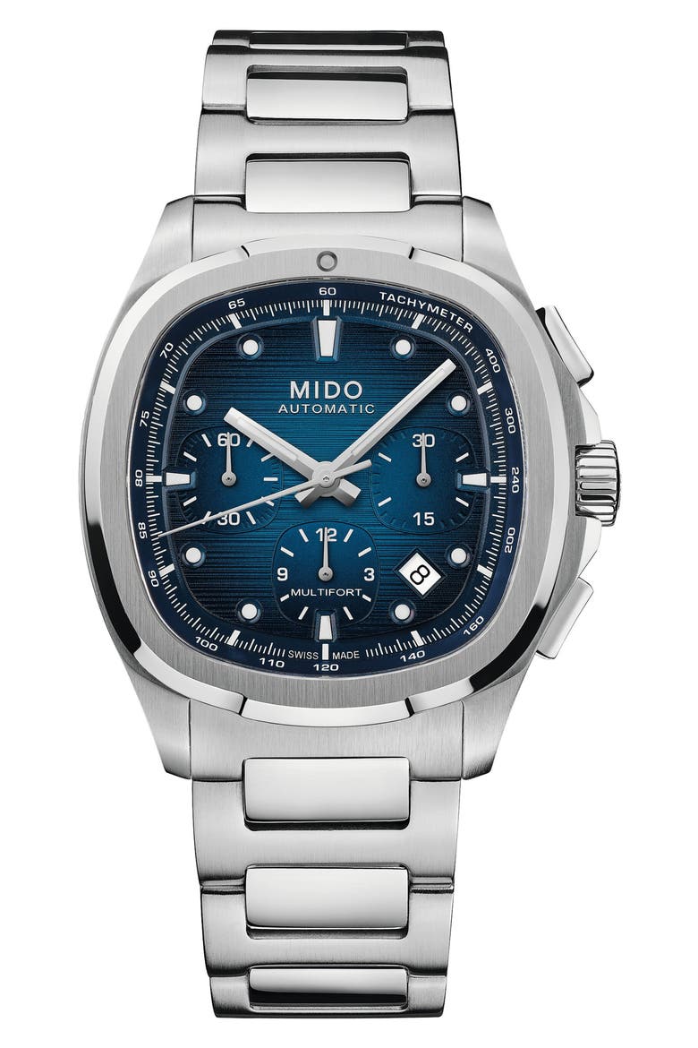 Multifort TV Big Date Automatic Watch, 41.2mm x 42mm, Alternate, color, BLUE