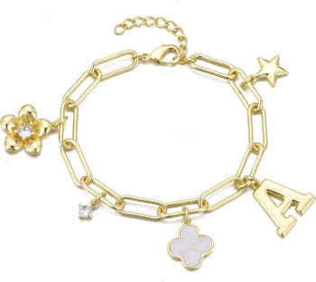 Initial Charm Bracelet
