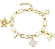Adornia Initial Charm Bracelet