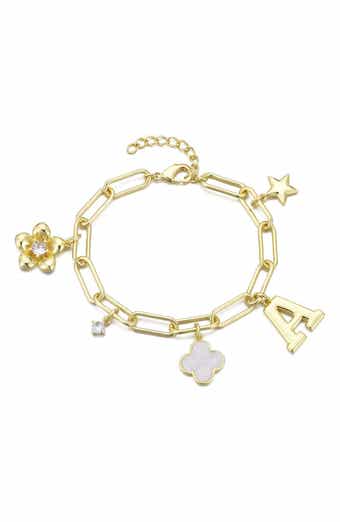 Adornia Initial Charm Bracelet