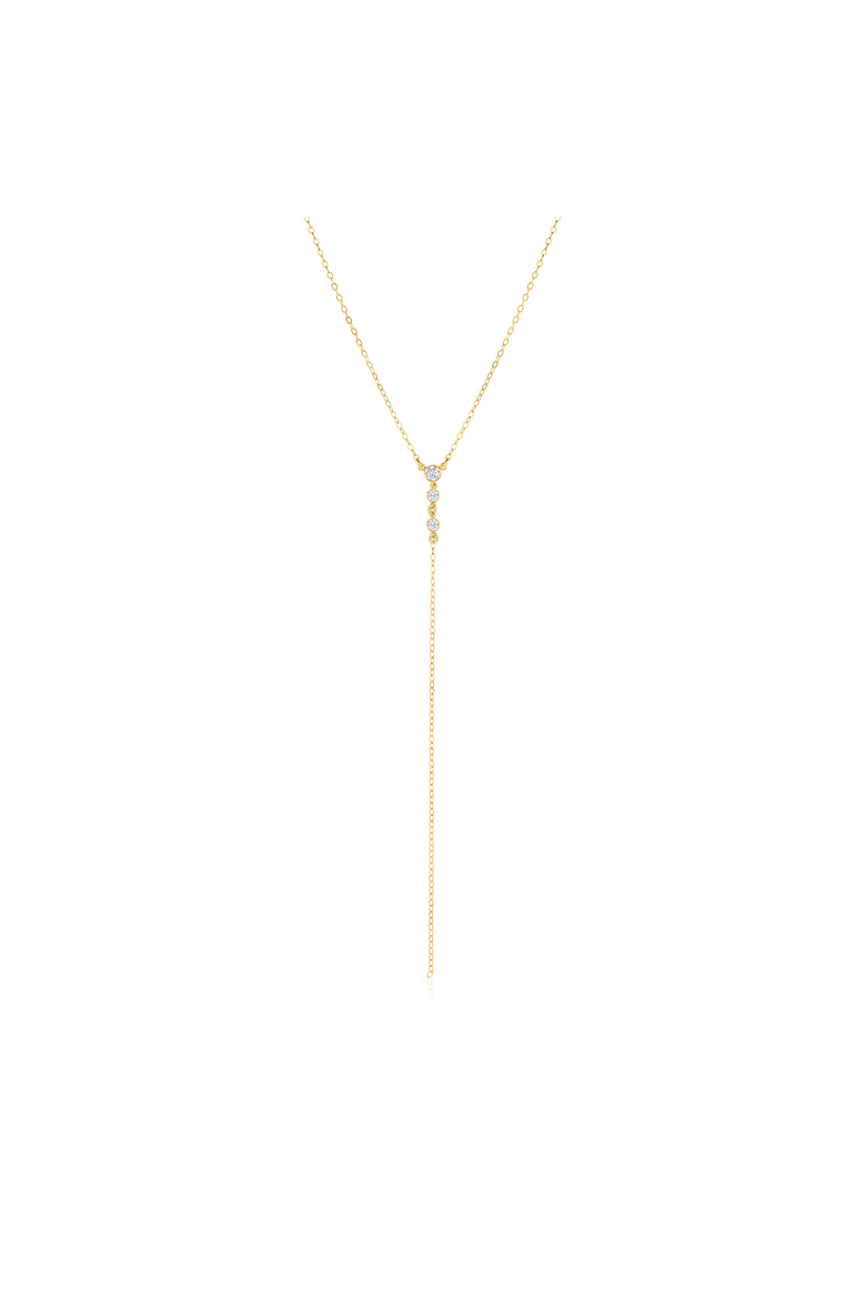 Miley Lariat Necklace, Main, color, Gold