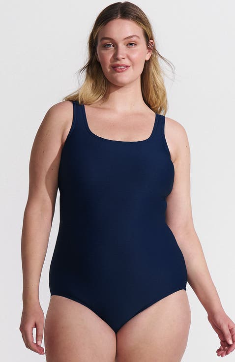Tugless Low Leg One Piece Swimsuit