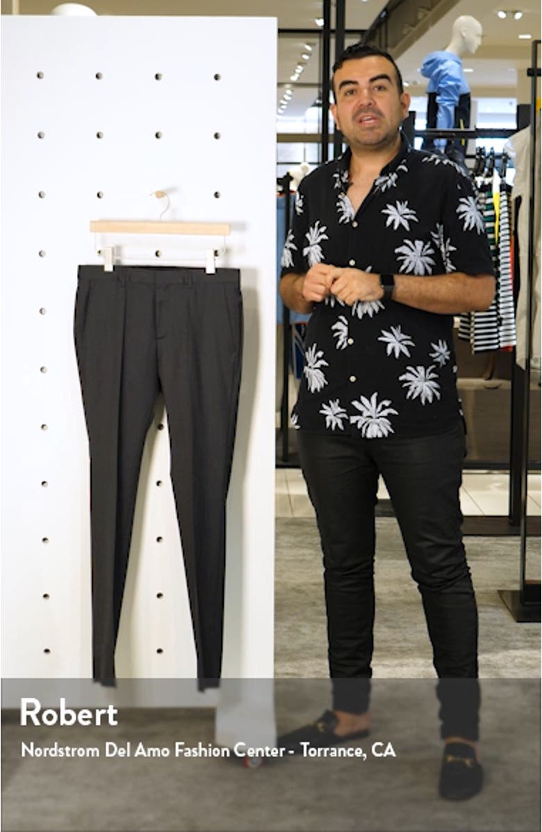 Gibson CYL Flat Front Solid Slim Fit Wool Dress Pants, sales video thumbnail