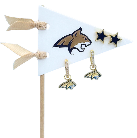 Montana State University Pennant Pair Earring Set