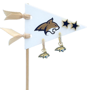 Color Shout Montana State University Pennant Pair Earring Set