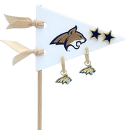 Color Shout Montana State University Pennant Pair Earring Set