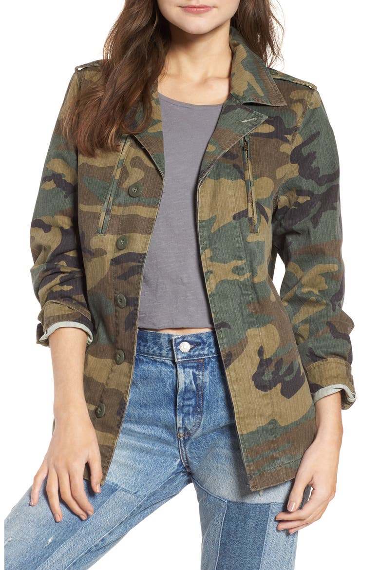 F-2 French Field Coat, Main, color, WOODLAND CAMO