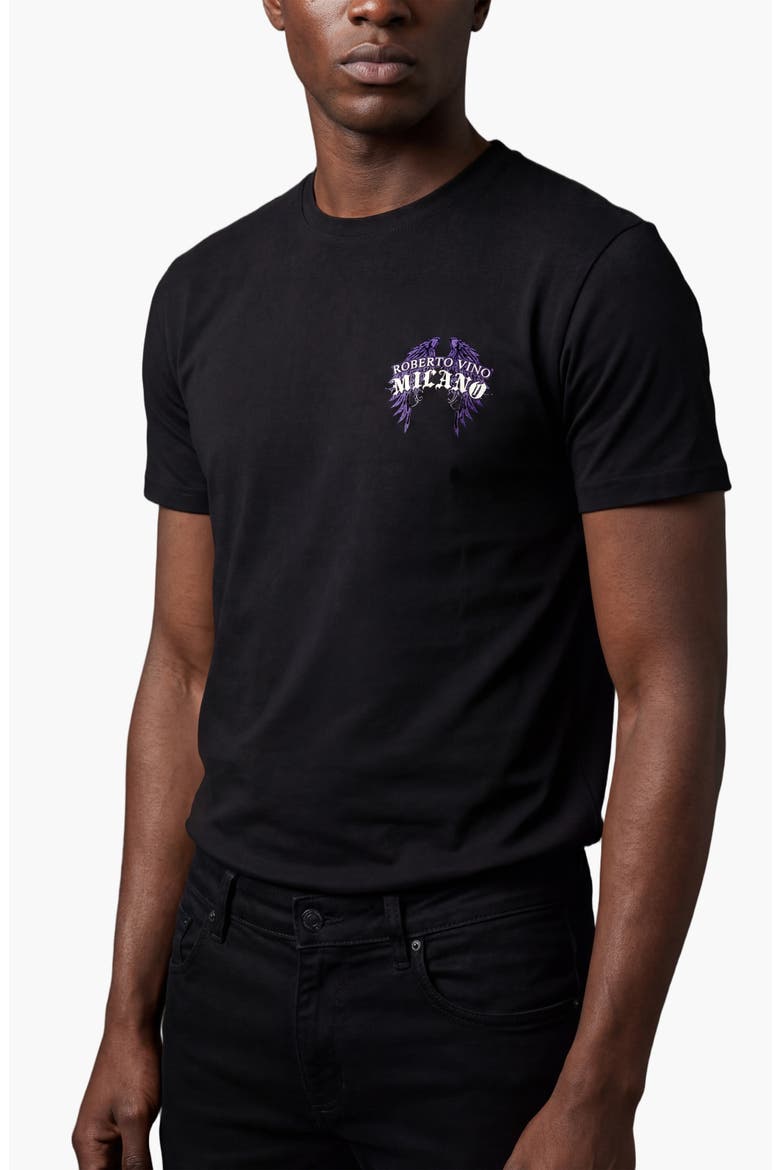 Chasing The Sun Slim fit Tee, Main, color, Black
