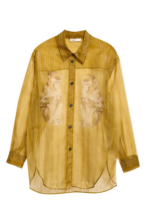 Goya Silk Button-Up Shirt