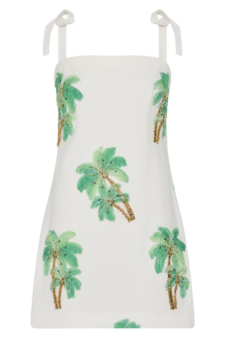 Ceri Embroidered Cotton Cover-Up Dress, Alternate, color, WHITE MULTI