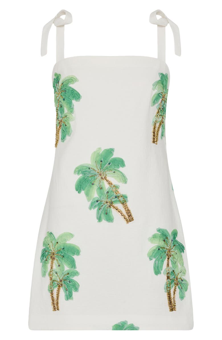 Milly Ceri Embroidered Cotton Cover-Up Dress, Alternate, color,