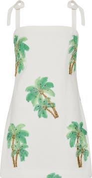 Milly Ceri Embroidered Cotton Cover-Up Dress