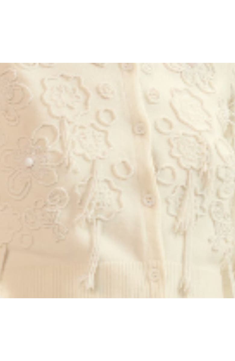 Cynthia Rowley Paloma Shrunken Cardigan, Alternate, color, White