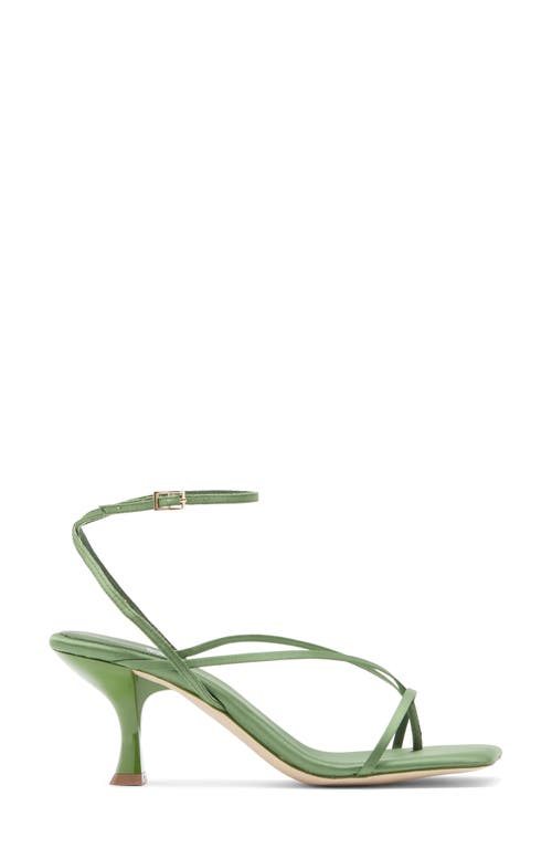 Jeffrey Campbell Fluxx Sandal In Green Satin
