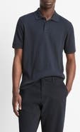 Vince Textured Stretch Cotton Polo